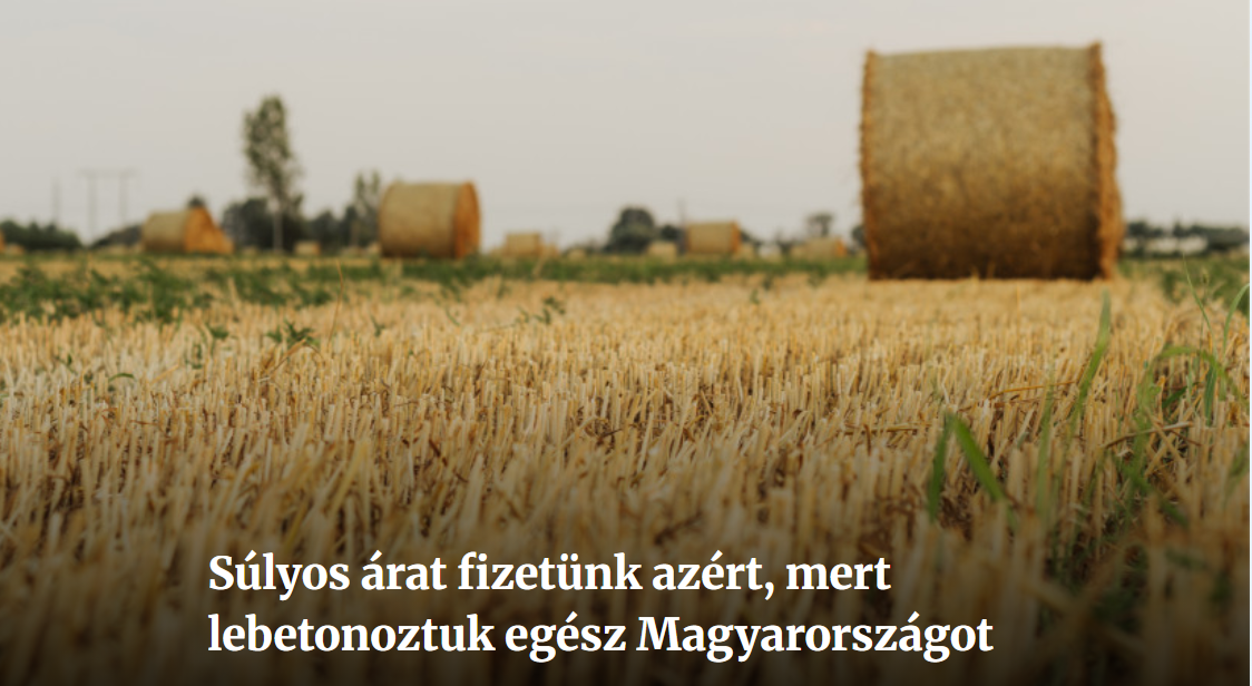 Súlyos árat fizetünk